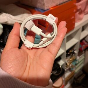 USB -C to C White Charging Cable